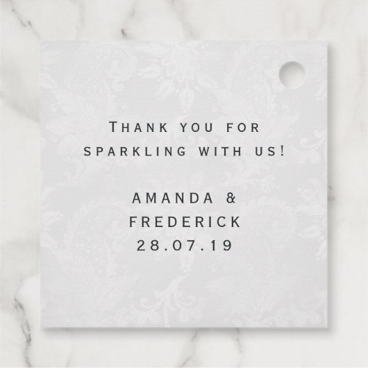 Fantasy Red Bird Geschenkanhänger (Rückseite)