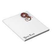 Fantasy Red Dragon Notizblock (angewinkelt)