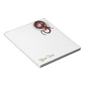 Fantasy Red Dragon Notizblock (angewinkelt)