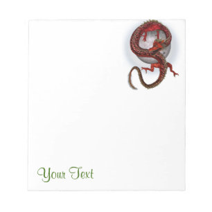 Fantasy Red Dragon Notizblock