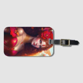 Fantasy Red Fairy Red Blume Gepäckanhänger (Vorderseite (Horizontal))
