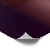 Fantasy Red Fairy Red Blume Poster (Ecke)