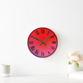 Fantasy Red Wall Clock Runde Wanduhr (Zuhause)