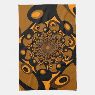 Fantasy Retro Art Nouveau Küchentuch