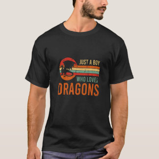 Fantasy Retro Gaming Rollenspiel Nur ein Junge, de T-Shirt