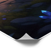 Fantasy-Ritterkrieger mit Schwertposter Poster (Ecke)
