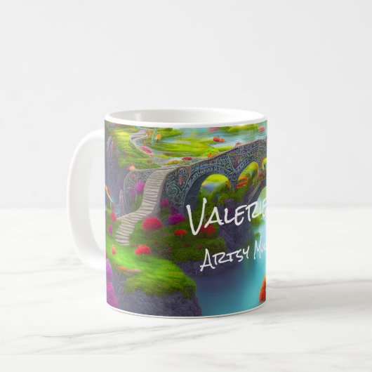 Fantasy River Gardens Kaffeetasse (Vorderseite Links)