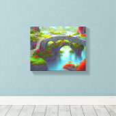 Fantasy River Gardens Leinwanddruck (Insitu (Holzboden))