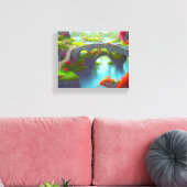 Fantasy River Gardens Leinwanddruck (Insitu (Wohnzimmer))