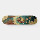 Fantasy-Roboter-Wall-Kunst-Skateboard Skateboard (Horizontal)