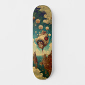Fantasy-Roboter-Wall-Kunst-Skateboard Skateboard (Vorderseite)