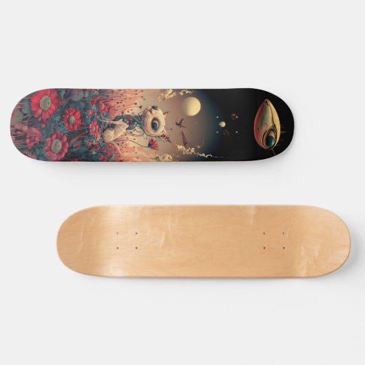 Fantasy robotic Cat skateboard (Horizontal)