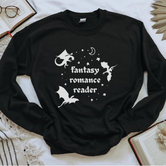 Fantasy Romance & Dragons Buchliebhaber Sweatshirt