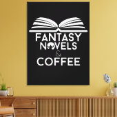Fantasy Romane und Kaffee Leinwanddruck (Insitu (Wohnzimmer))