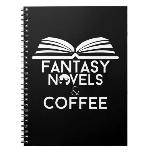 Fantasy Romane und Kaffee Notizblock (Vorderseite)