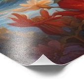 *~* Fantasy Romantic Full Moon AP51 Sunset Fotodruck (Ecke)