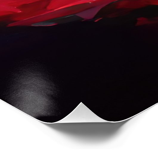 Fantasy Rose Field Under Sky Poster (Ecke)