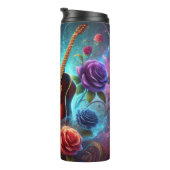 Fantasy Rose Gitarre Dreamscape Thermosbecher (Nach rechts gedreht)