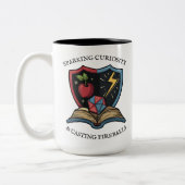 Fantasy RPG Lehrer Vielen Dank Zweifarbige Tasse (Links)