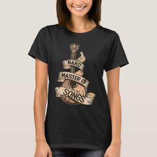 Fantasy-RPG The Bard Cool Vintage Laute Brettspiel T-Shirt