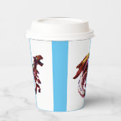 Fantasy Ruby Red Dragon Pappbecher (Links)