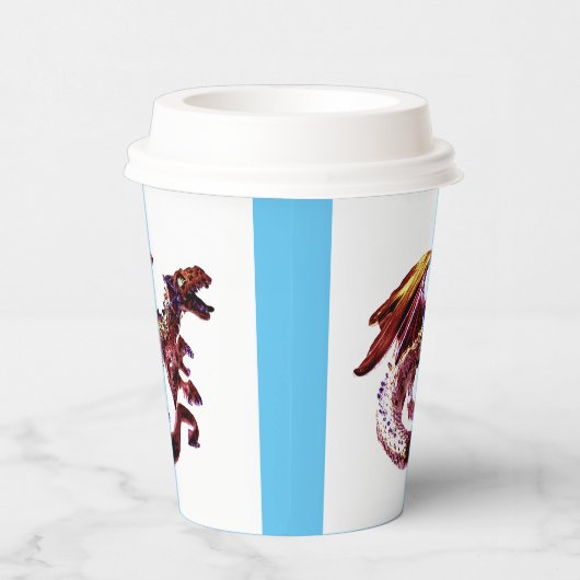 Fantasy Ruby Red Dragon Pappbecher (Rechts)