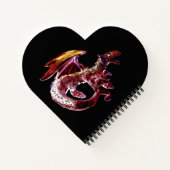 Fantasy Ruby Reds Dragon Notizblock (Rückseite)