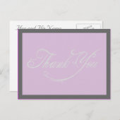 Fantasy Rustic Wedding Danke Postcards Postkarte (Vorne/Hinten)