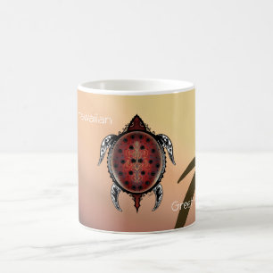 Fantasy-Schildkröten-Tattoo Kaffeetasse