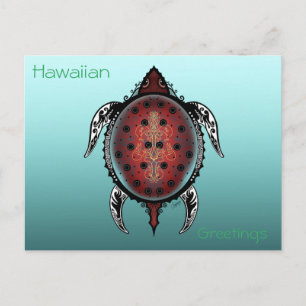 Fantasy-Schildkröten-Tattoo Postkarte