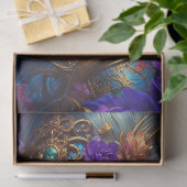 Fantasy Schöne Lila Blume Fairy Decoupage Seidenpapier (Geschenk)