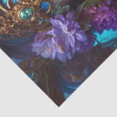 Fantasy Schöne Lila Blume Fairy Decoupage Seidenpapier