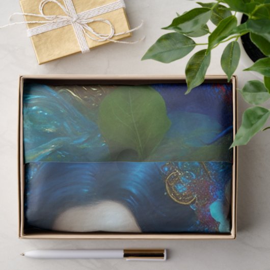 Fantasy Schöne Meerjungfrau 1 Decoupage Seidenpapier (Geschenk)