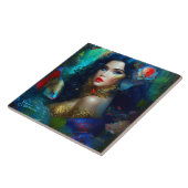 Fantasy Schöne Meerjungfrau Prinzessin Fliese (Seite)