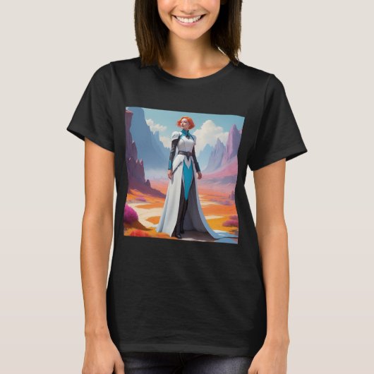 Fantasy Sci-Fi Art | Surreale Landschaften T-Shirt (Vorderseite)