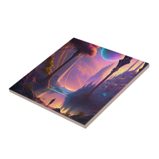 Fantasy Science Fiction Landschaft Fliese (Seite)