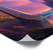Fantasy Science Fiction Landschaft Poster (Ecke)