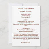 Fantasy Scroll Wedding Einladung (Rückseite)