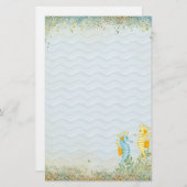 Fantasy Sea Pferd and Bling Briefpapier (Vorne/Hinten)