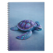 Fantasy Sea Turtle in Blue & Purple, Peaceful  Notizblock (Vorderseite)
