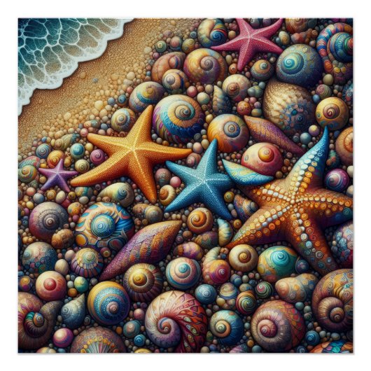 Fantasy seashore Glossy Poster (Vorderseite)