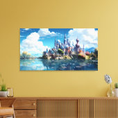 Fantasy Seaside Kingdom Leinwanddruck (Insitu (Wohnzimmer))