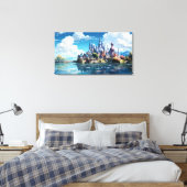 Fantasy Seaside Kingdom Leinwanddruck (Insitu (Schlafzimmer))