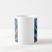 Fantasy Segelschiff im Space T-Shirt Kaffeetasse (Mittel)