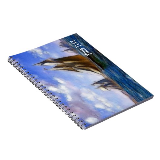 Fantasy Segelschiff Notebook Notizblock (Rechte Seite)