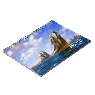 Fantasy Segelschiff Notebook Notizblock