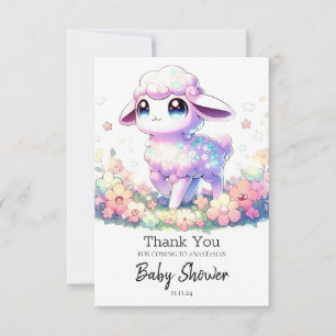 Fantasy Sheep Baby Dusche Dankeskarte