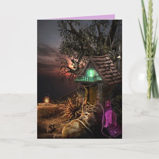 FANTASY SHOE HOUSE BIRTHDAY CARD KARTE (Vorderseite)