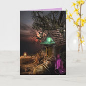 FANTASY SHOE HOUSE BIRTHDAY CARD KARTE (Gelbe Blume)