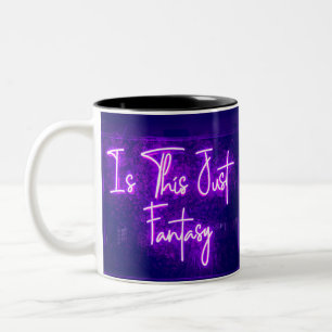 Fantasy Sign Typografisches Bildangebot Kunst Wort Zweifarbige Tasse